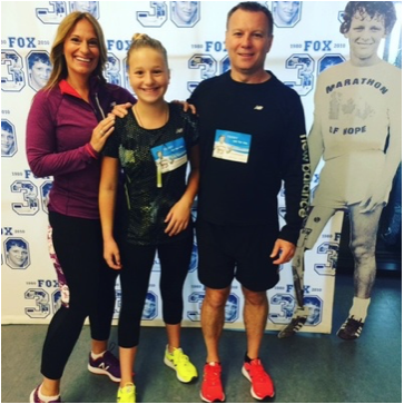 Our family tradition, supporting the Terry Fox Marathon of Hope.